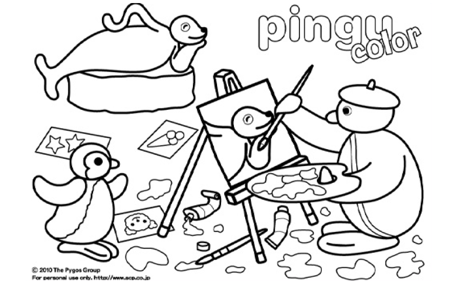 Coloring Pingu