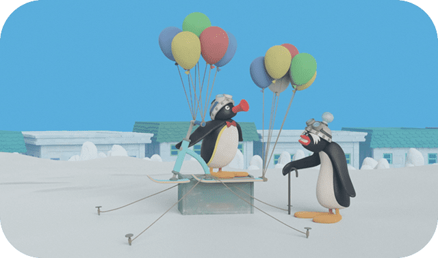 Pingu takes flight