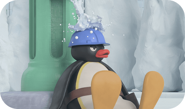 Pingu plugs a leak