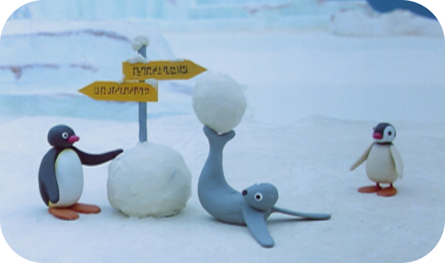 Pingu Builds A Snowman