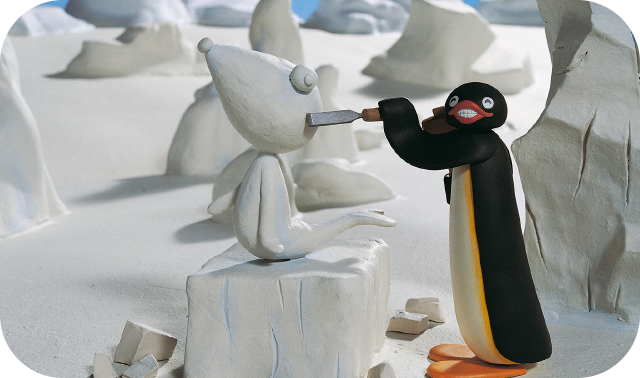 Pingu's Ice Sculptures